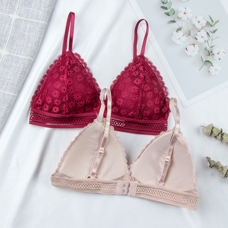 Underwire Bra Padded - Sexy Floral Lace Bra Top For