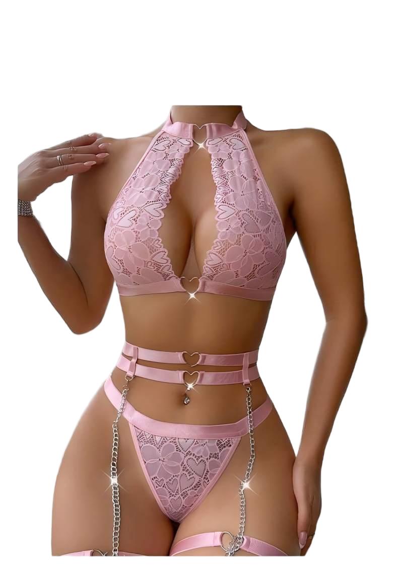 Sexy Lingerie Set Push Up Lace - огляд і ціна Underwire Bra Padded