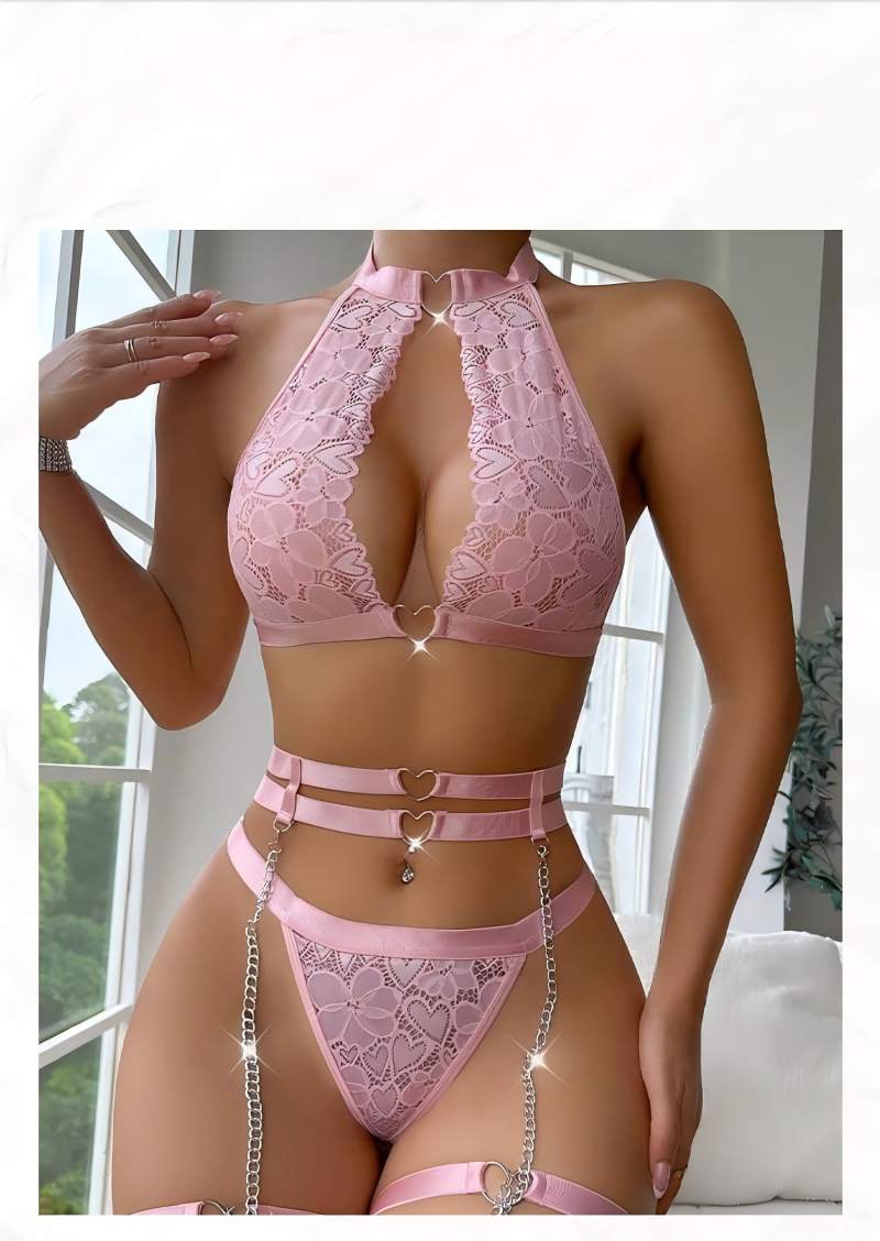 Sexy Lingerie Set Push Up Lace - огляд і ціна Underwire Bra Padded