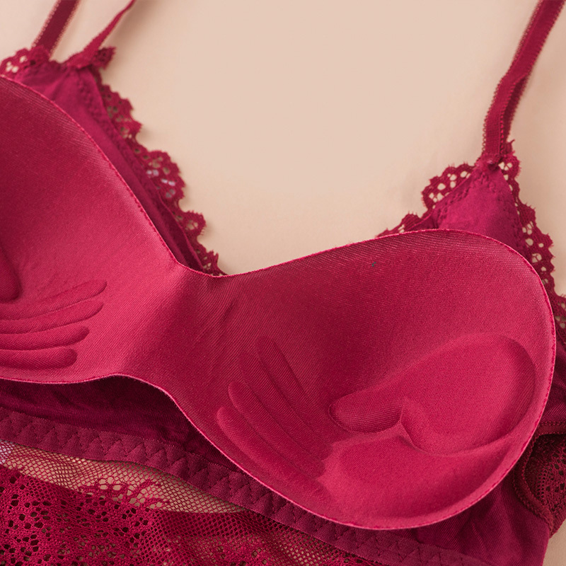 3D Sexy Lingerie Seamless Spor - огляд і ціна Lace Bralette Set