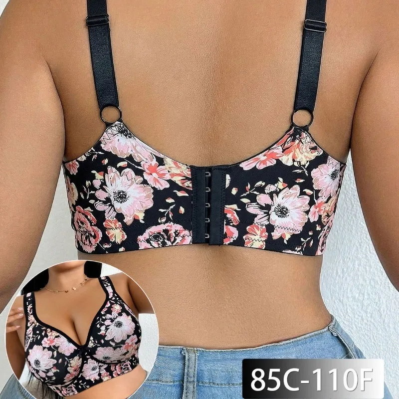 Plus Size Women Bra Lace Push  - огляд і ціна Minimizer Bra Women