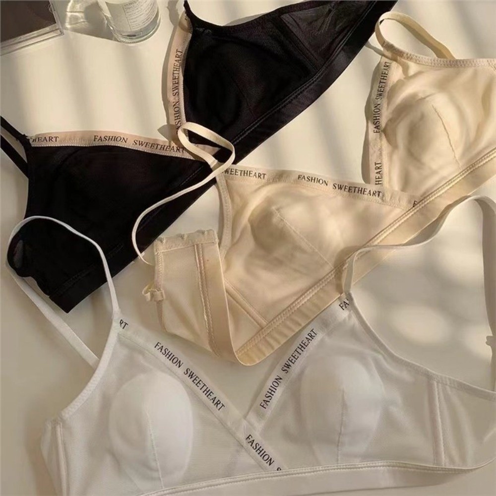 Mesh Thin Wireless Deep V Bra  - огляд і ціна Sheer Mesh Bra