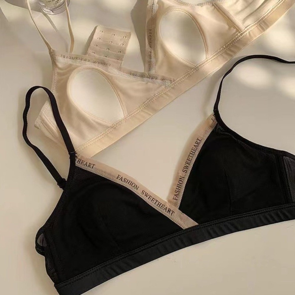 Mesh Thin Wireless Deep V Bra  - огляд і ціна Sheer Mesh Bra